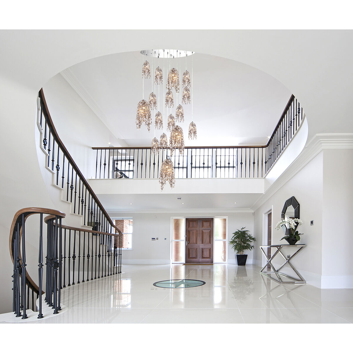 Danza 1 Light 5 inch Chrome Pendant Ceiling Light