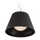 Ribo 1 Light 13 inch Chrome Pendant Ceiling Light in Black, Small