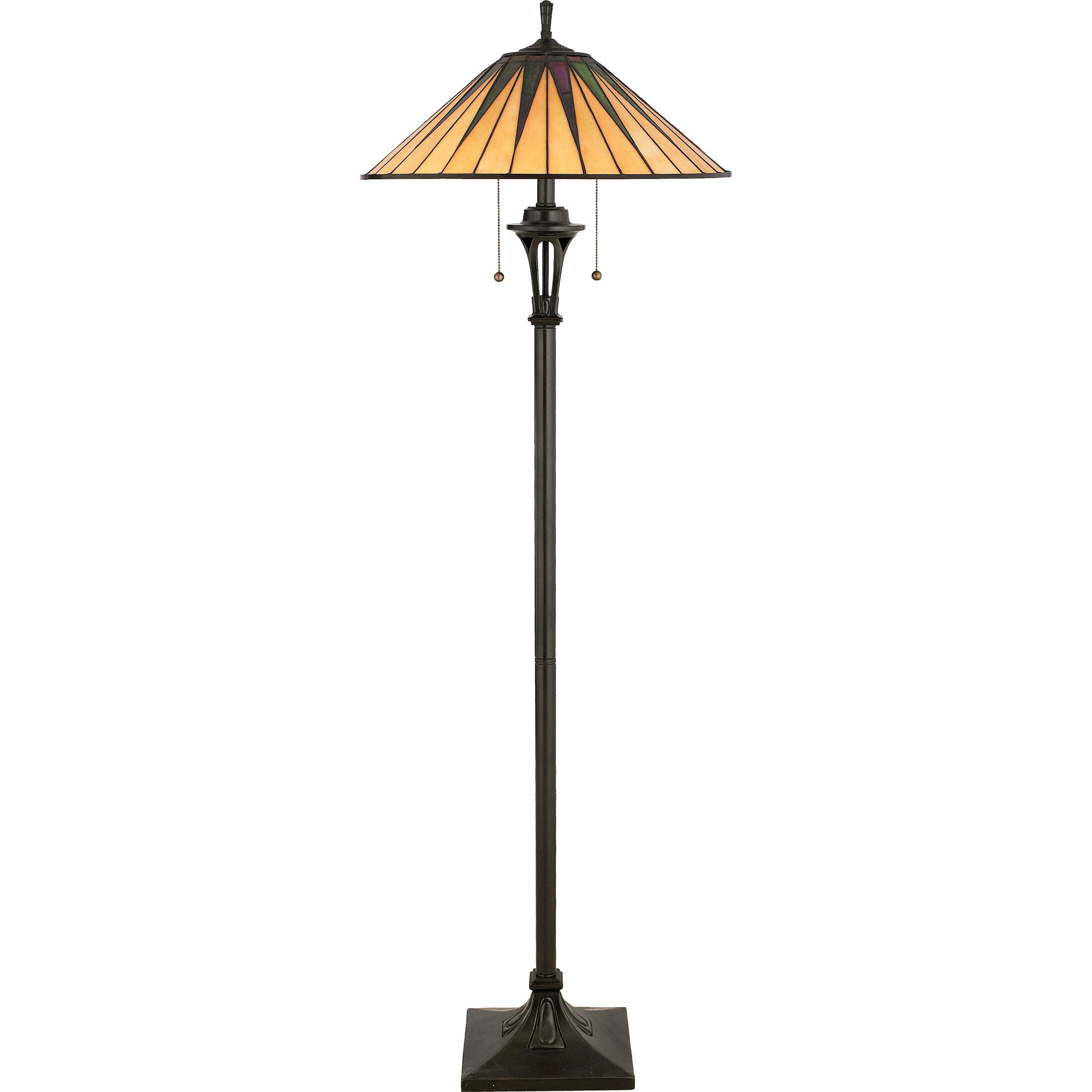 Gotham 62 inch 100 watt Vintage Bronze Floor Lamp Portable Light, Naturals