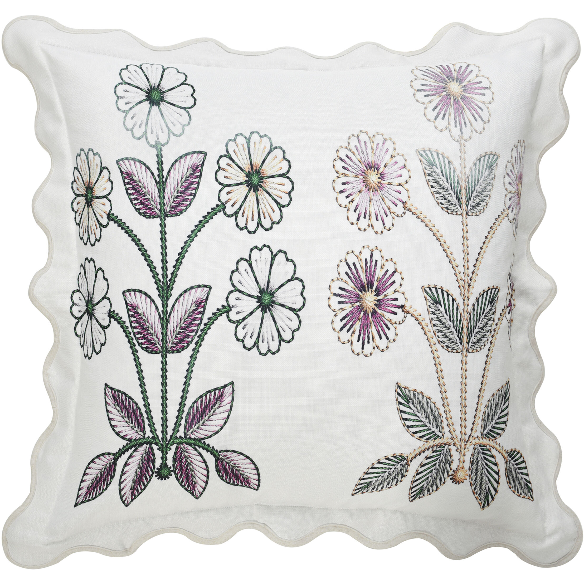 Betsy 30 X 7 inch Multi and White and Pink Pillow