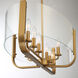 Campisi 8 Light 16.5 inch Gold Chandelier Ceiling Light
