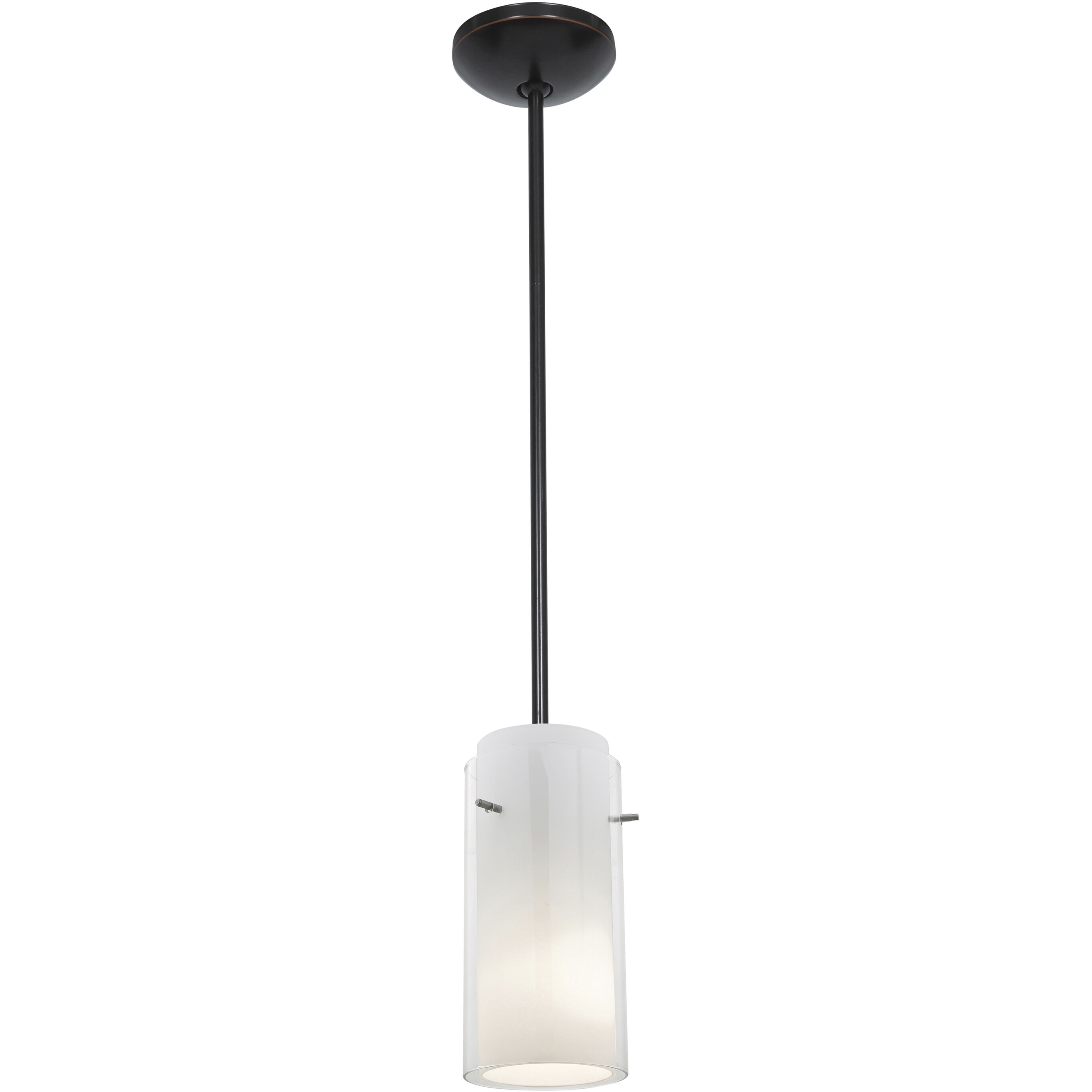 Glassn Glass Cylinder 1 Light 5.25 inch Pendant