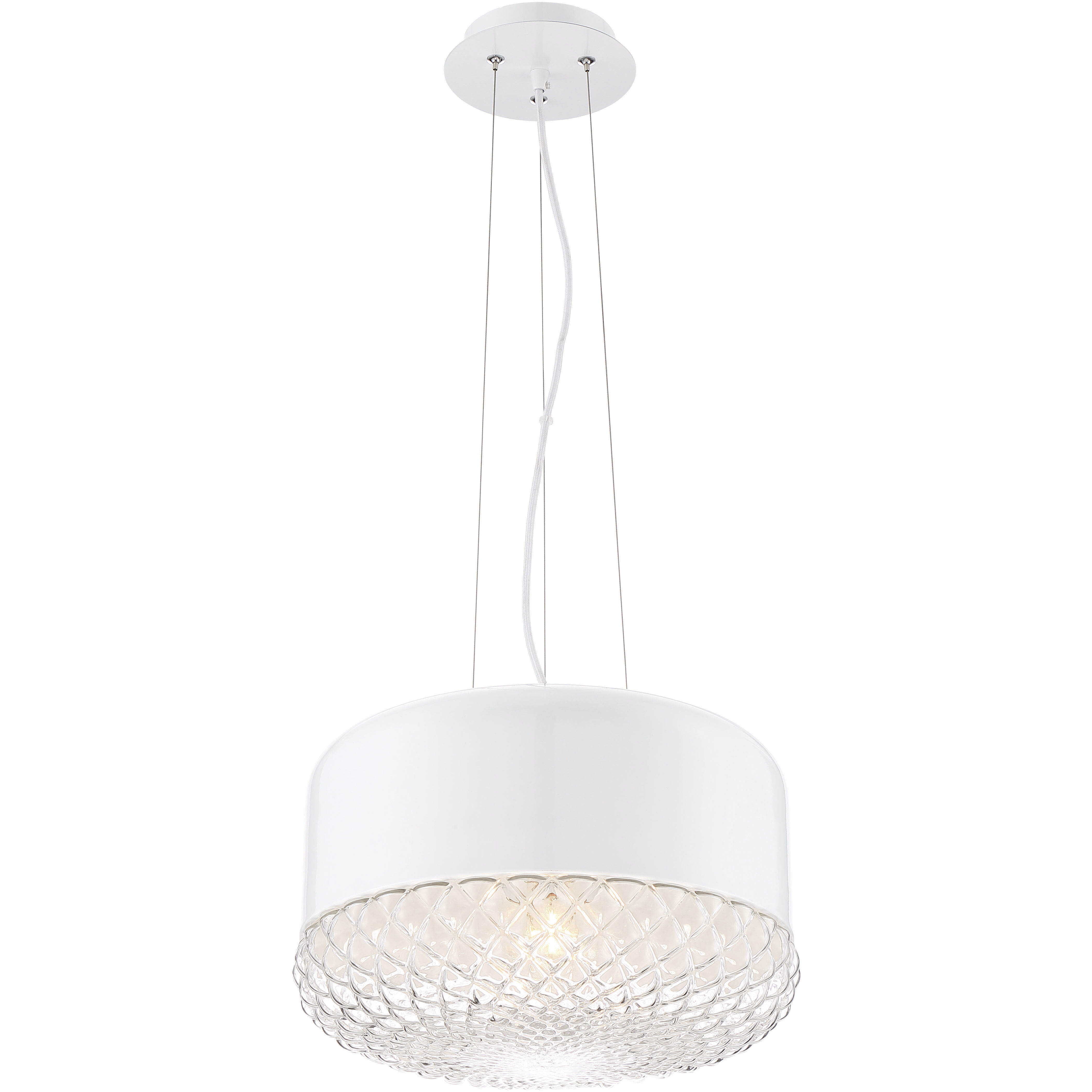 Corson 1 Light 14 inch White Pendant Ceiling Light, Large