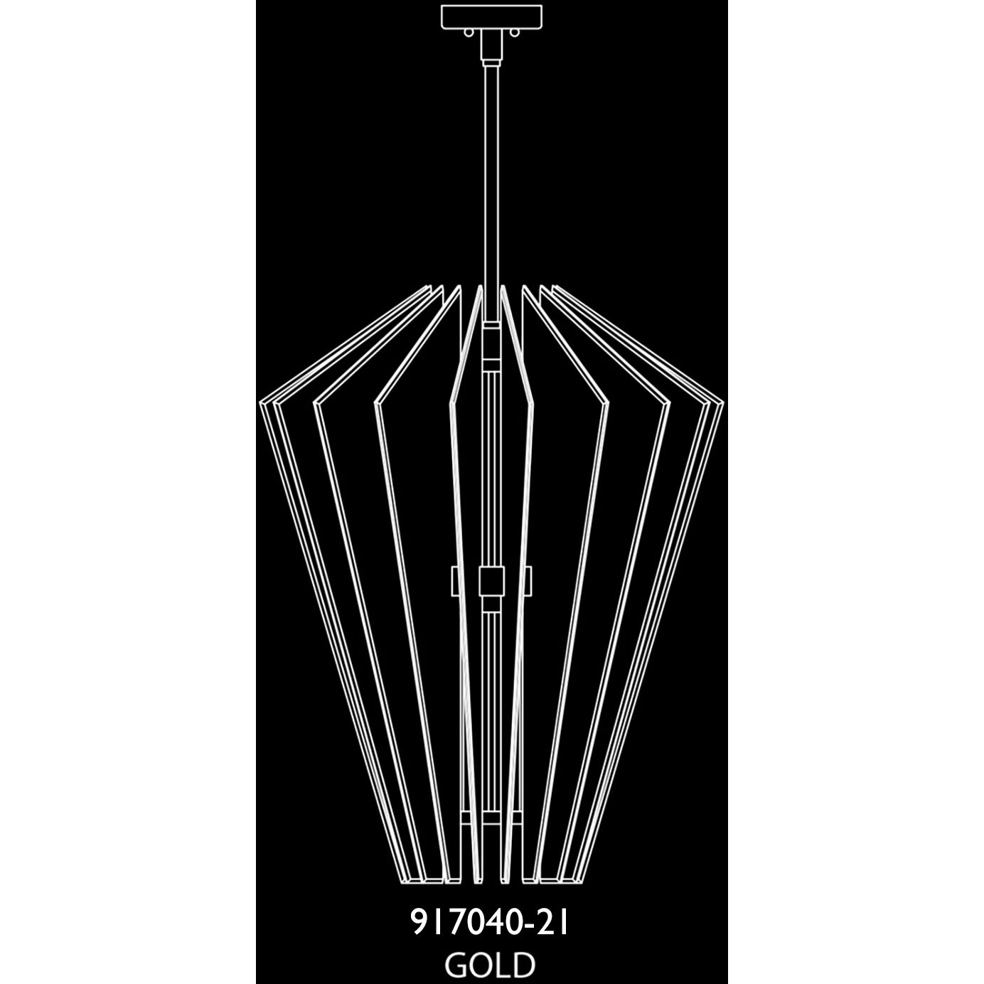 Newton 3 Light 28 inch Gold Pendant Ceiling Light