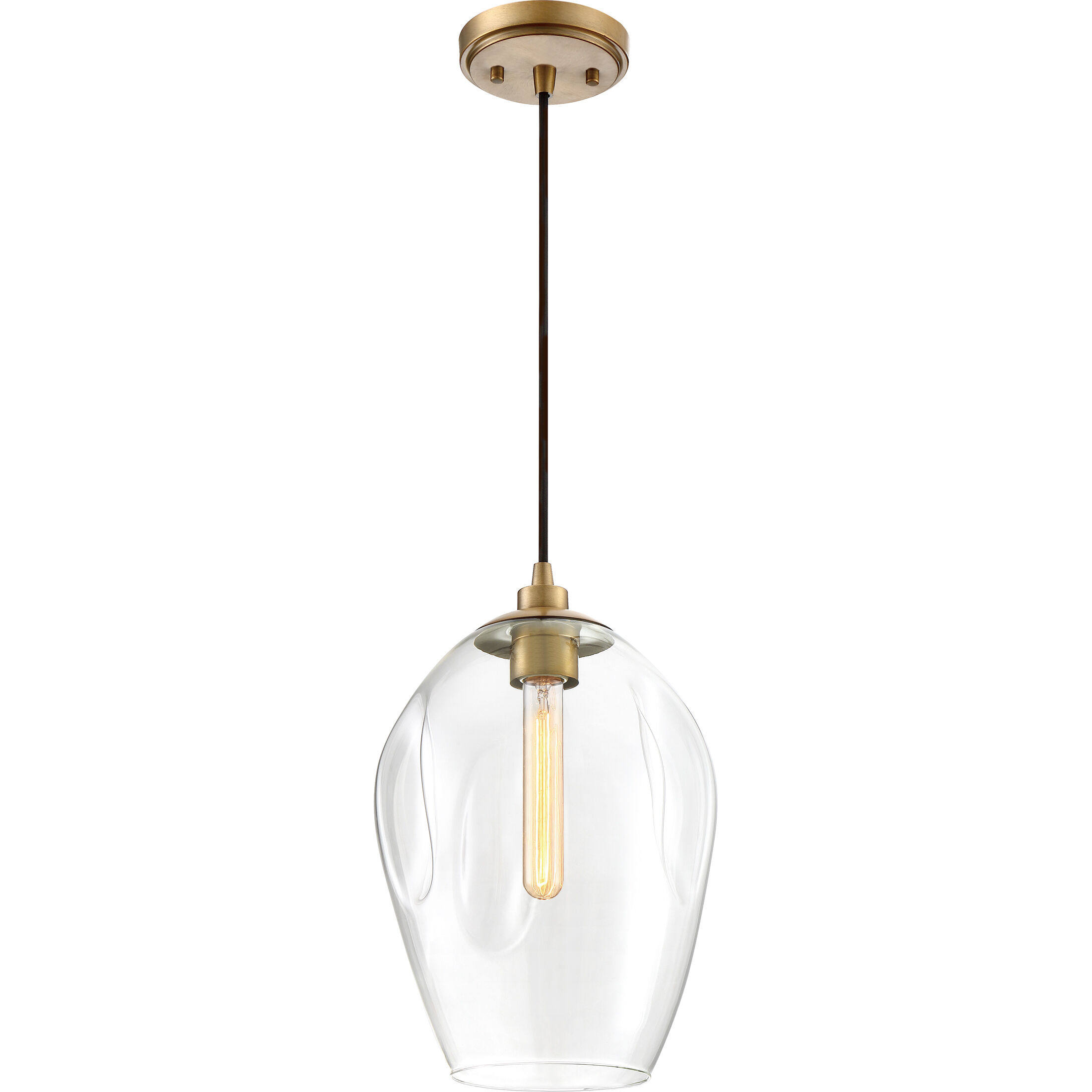 Quoizel Nostalgia 1 Light 10 inch Weathered Brass Mini Pendant Ceiling Light NGA1510WS - Open Box