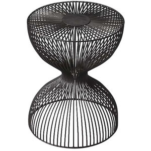 Industrial Chic Nicholas Iron Cage 18 X 14 inch Metalworks Accent Table