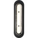 Tramore 1 Light 22 inch Black Outdoor Wall Sconce in Silver