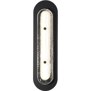 Tramore 1 Light 22 inch Black Outdoor Wall Sconce in Silver