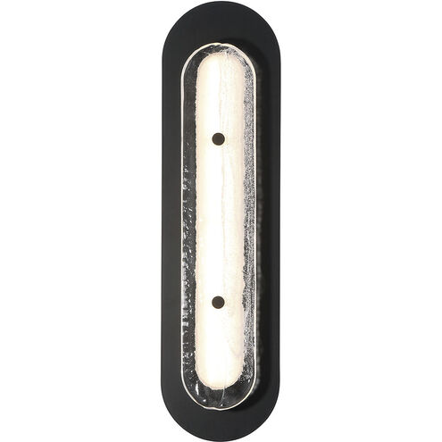 Tramore 1 Light 22 inch Black Outdoor Wall Sconce in Silver