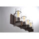 Pista LED 33.75 inch Black Vanity Light Wall Light