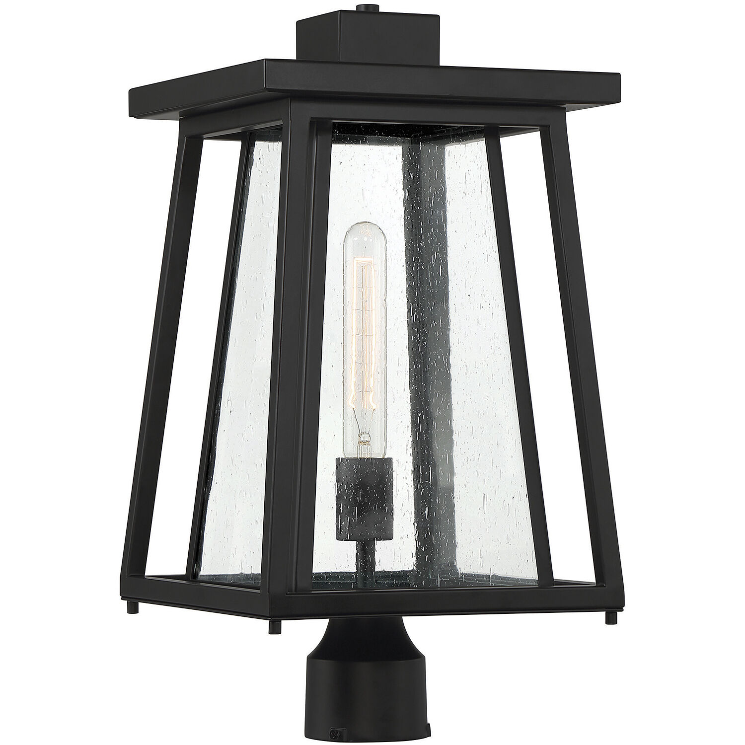 Denver 1 Light 19 inch Black Outdoor Post Lantern