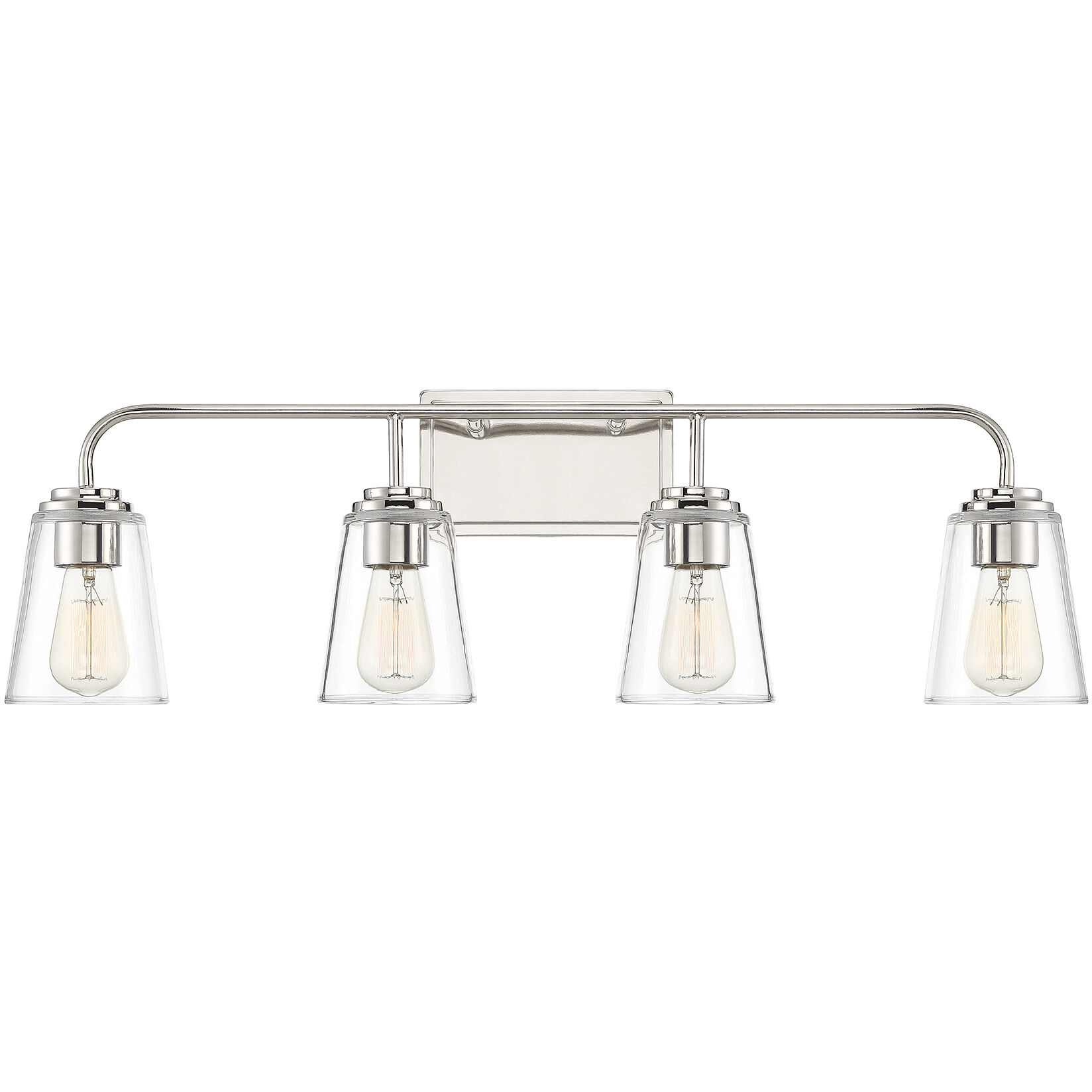 Transitional 4 Light 32.00 inch Bathroom Vanity Light