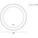Anya 30 X 30 inch Anodized Silver LED Mirror