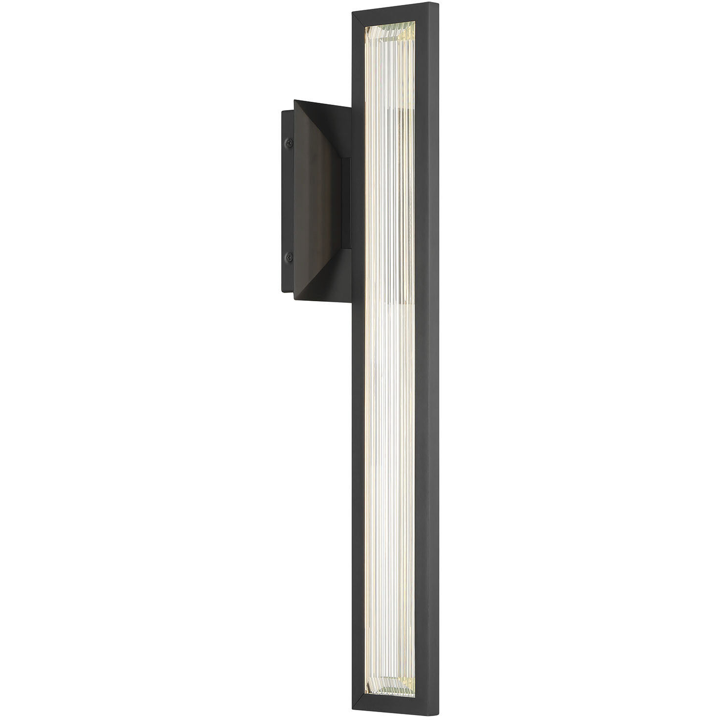 Aelin LED 24 inch Matte Black Outdoor Wall Sconce