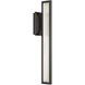 Aelin LED 24 inch Matte Black Outdoor Wall Sconce