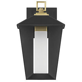 Andson LED 12.75 inch Brass-Sand Black Mix Outdoor Wall Sconce