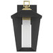 Andson LED 12.75 inch Brass-Sand Black Mix Outdoor Wall Sconce