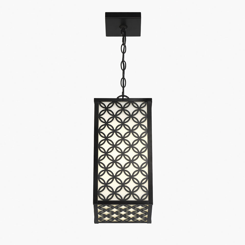 Clover 1 Light 8 inch Black Outdoor LED Pendant