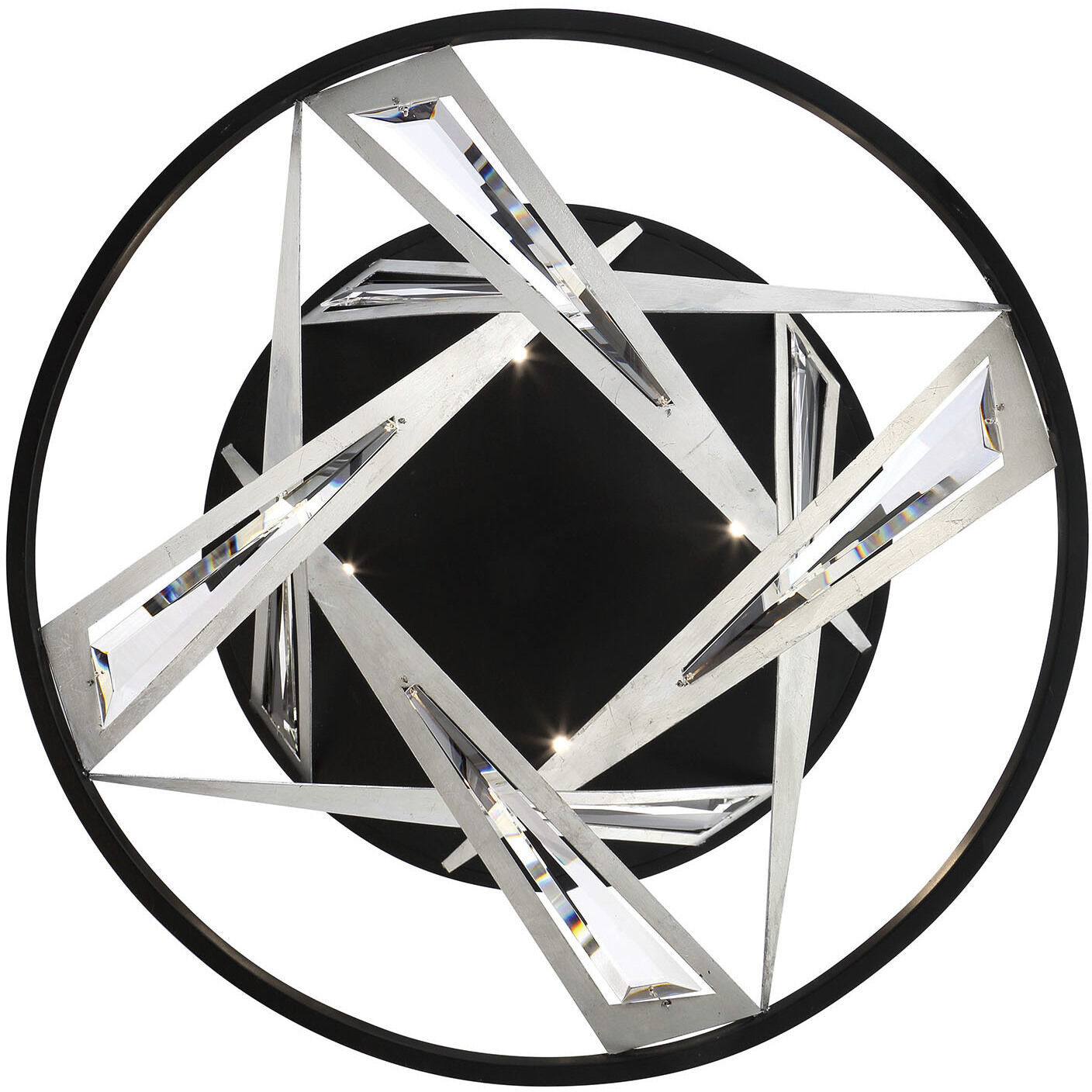 Sarise LED 14 inch Black Chandelier Ceiling Light
