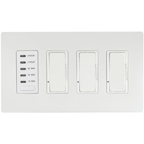 Ontario 5 X 3 inch White Patio Heater Dimmers and Timer in Three