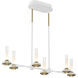 Torcia LED 10.5 inch White Chandelier Ceiling Light