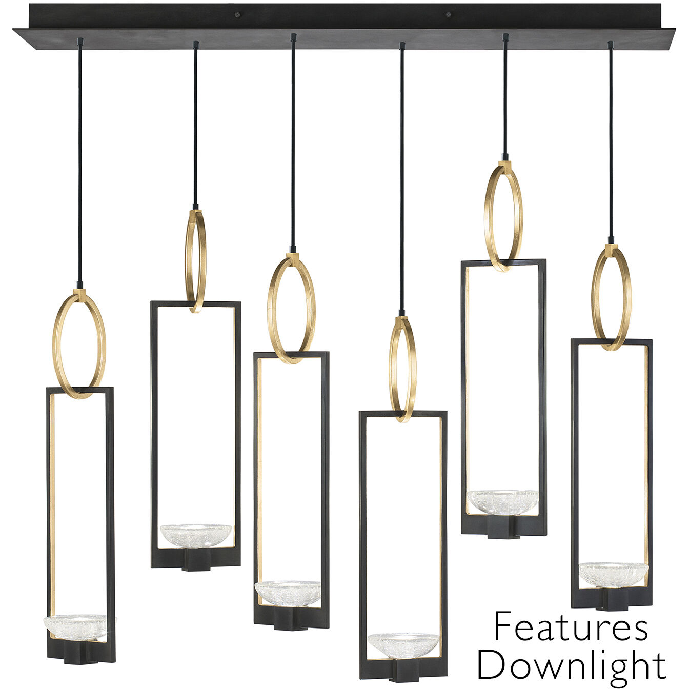 Delphi LED 48 inch Black Pendant Ceiling Light