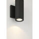Plaza 60 LED 7.09 inch Black Outdoor Wall Mount