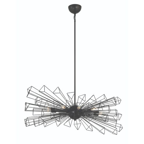 Dendelio 10 Light 24.5 inch Black Chandelier Ceiling Light