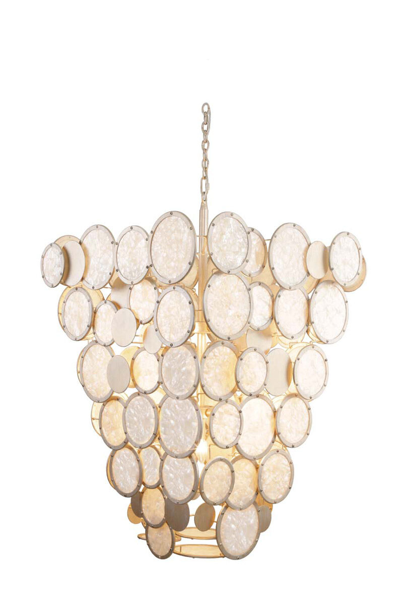 Calypso 9 Light 26 inch Calypso Silver Foyer Ceiling Light