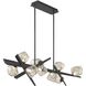 Thorah 9 Light 13 inch Graphite Chandelier Ceiling Light in Graphite Grey