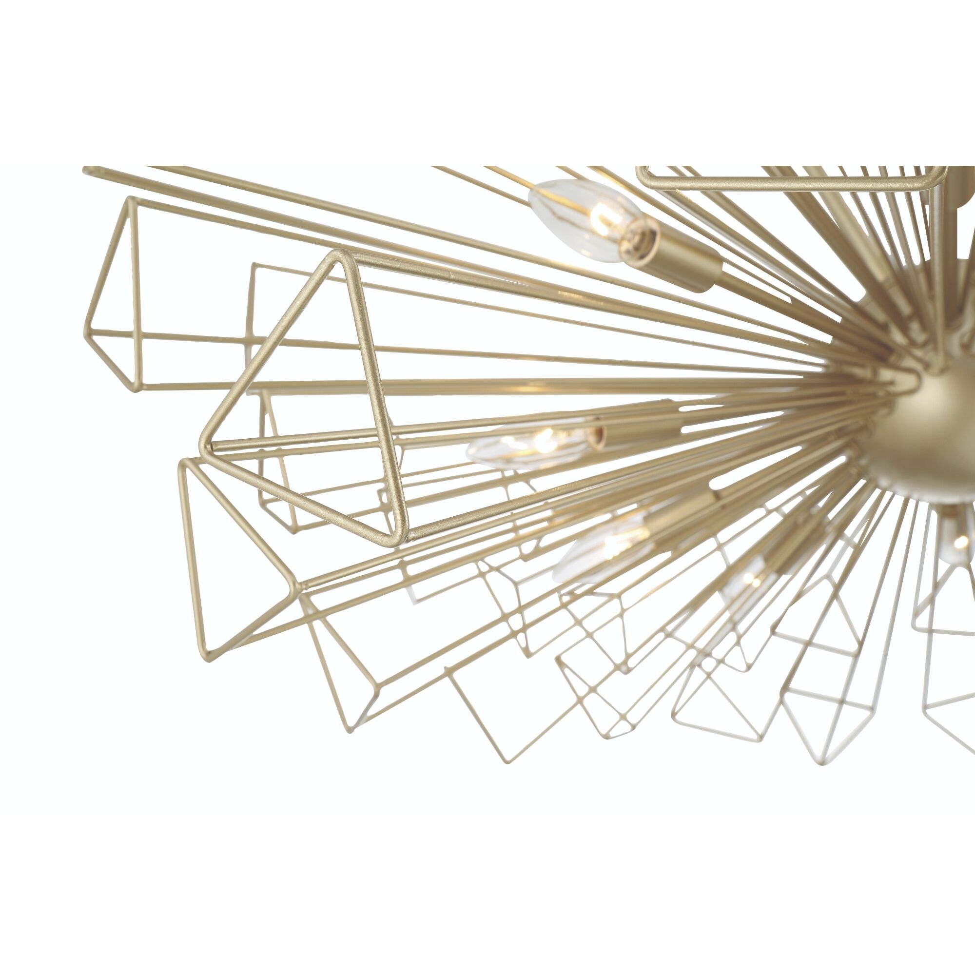 Dendelio 10 Light 24.5 inch Gold Chandelier Ceiling Light