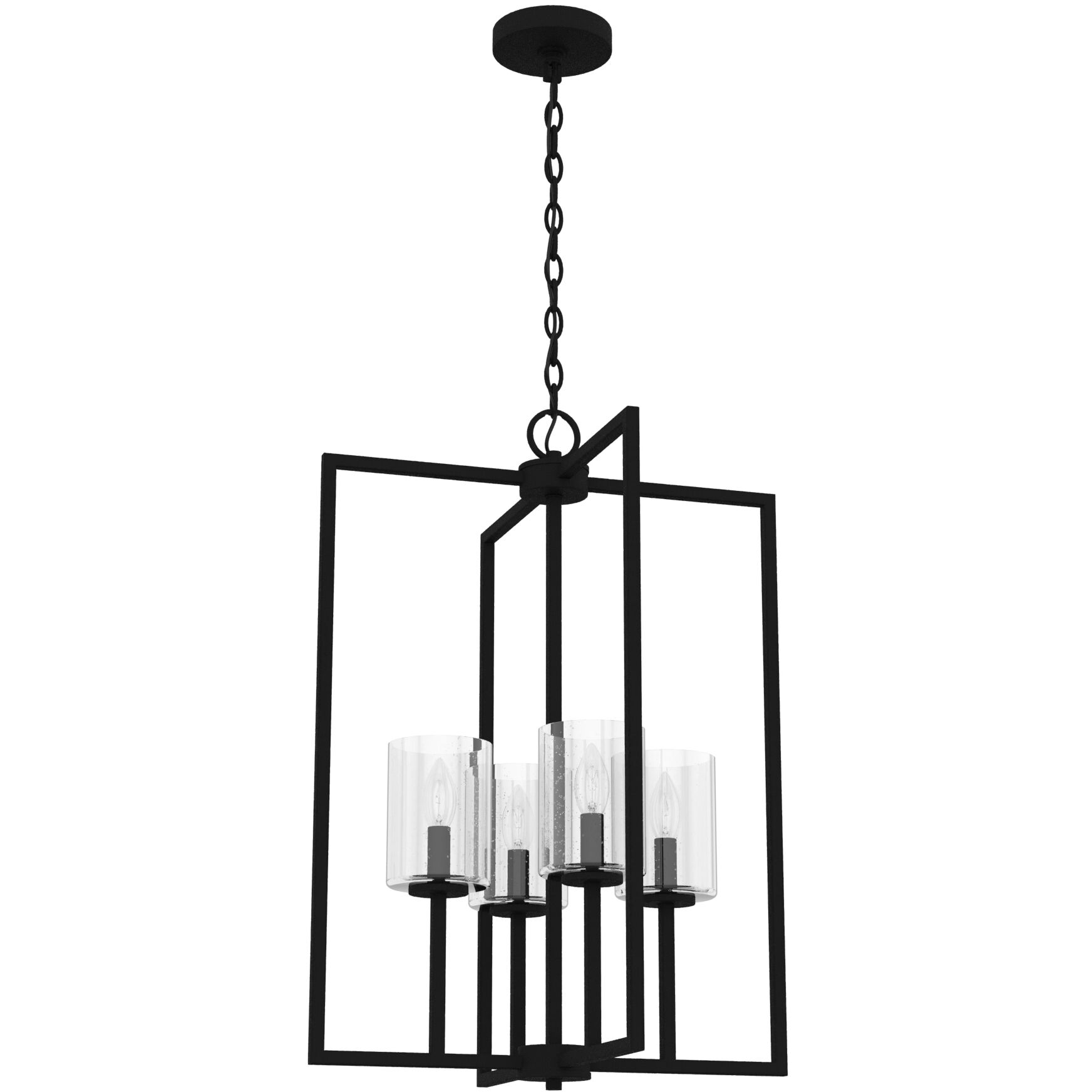 Kerrison 4 Light 19 inch Natural Black Iron Foyer Pendant Ceiling Light