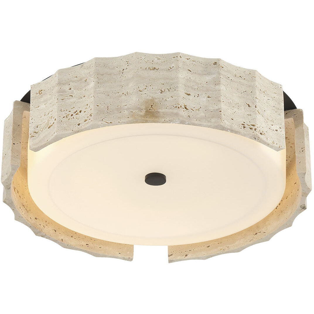 Roslington LED 17.5 inch Matte Black Flush Mount Ceiling Light