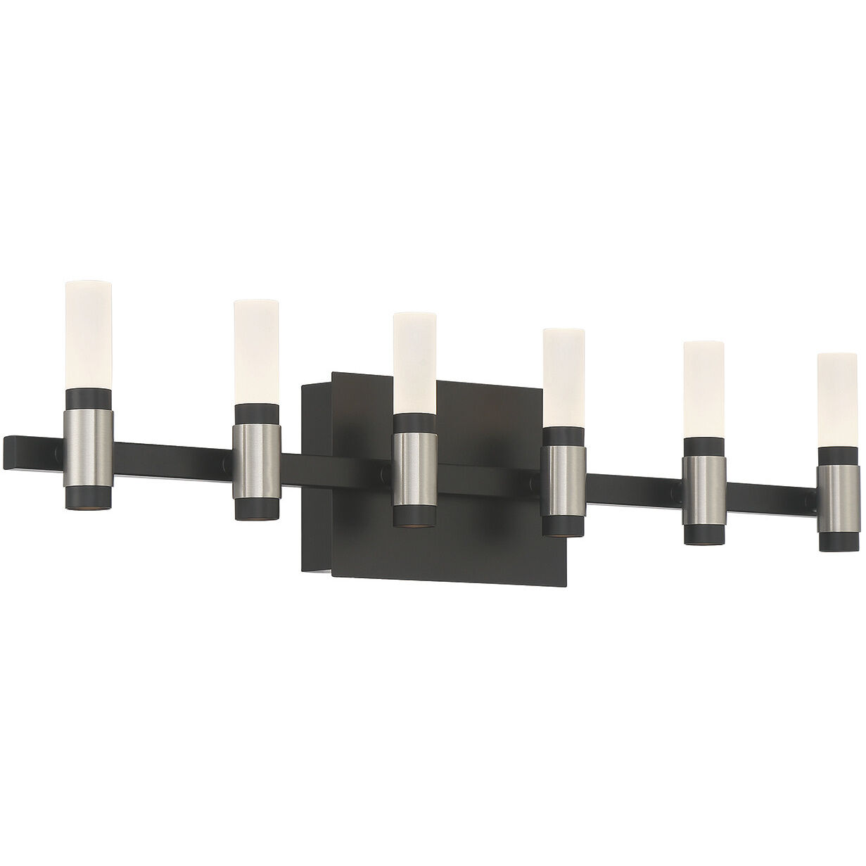 Albany LED 26.5 inch Silver and Black Vanity Light Wall Light