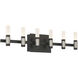 Albany LED 26.5 inch Silver and Black Vanity Light Wall Light
