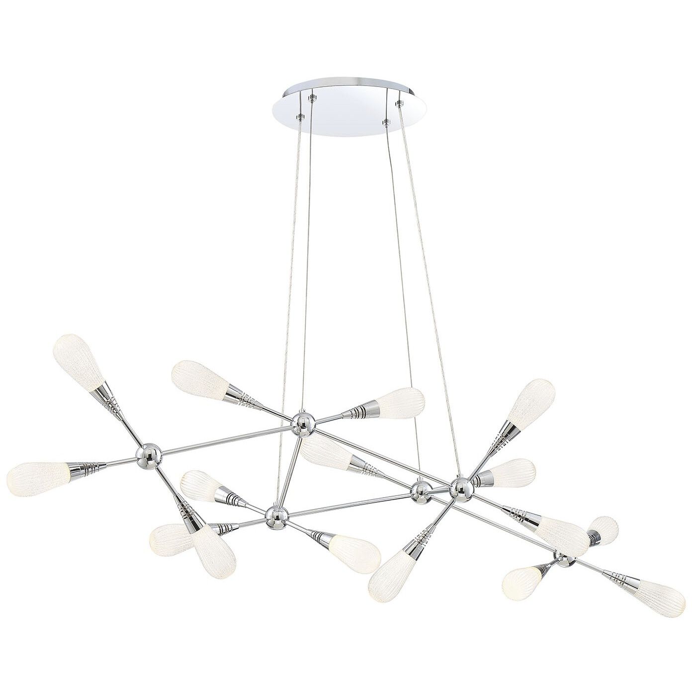 Manning LED 32 inch Chrome Chandelier Ceiling Light