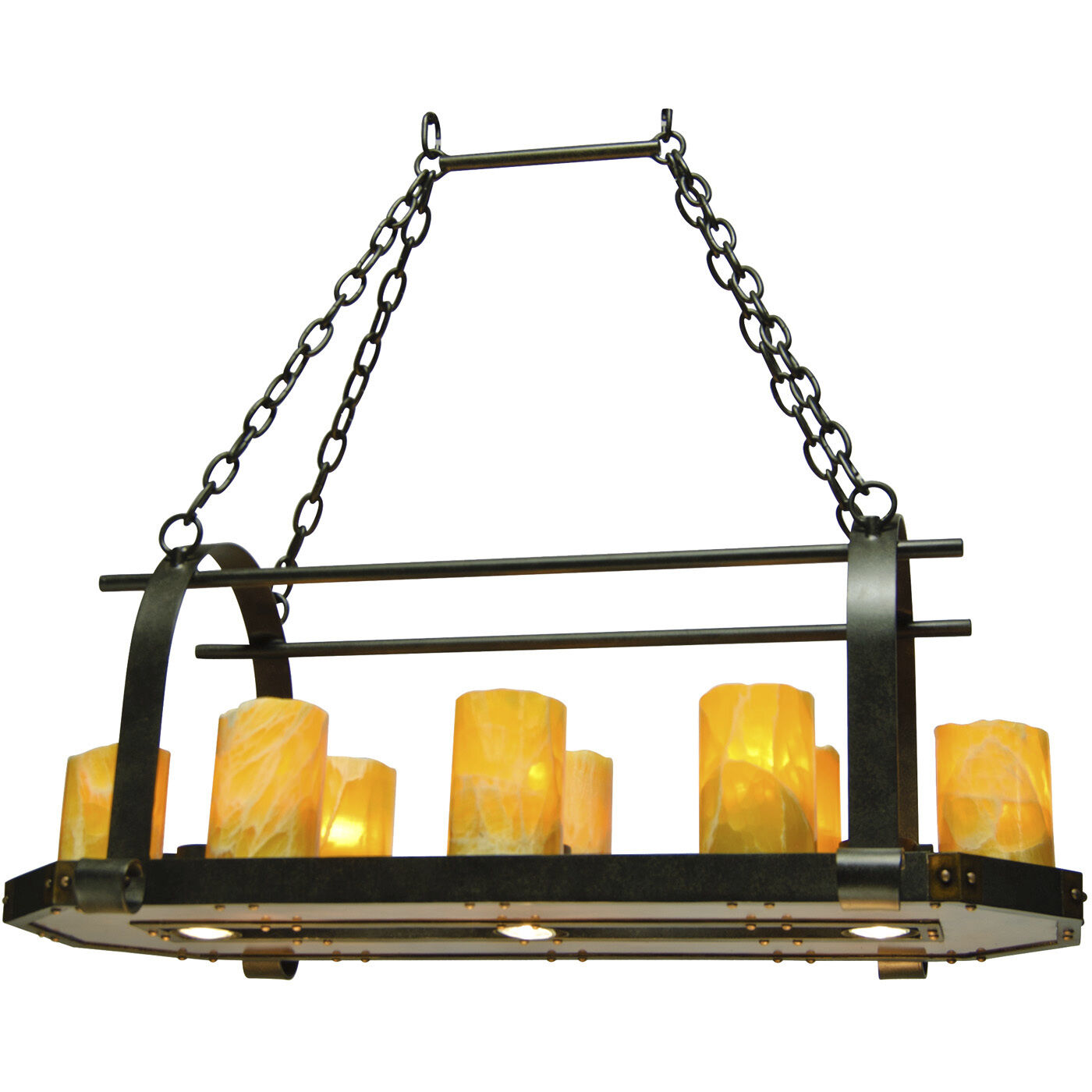 Cordova 11 Light 36 inch Natural Iron Island Ceiling Light