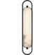Noga 1 Light 24 inch Black Vanity Light Wall Light