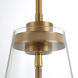 Solari LED 8 inch Gold Pendant Ceiling Light