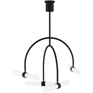 Sean Lavin Calumn LED 27.8 inch Nightshade Black Chandelier Ceiling Light, Integrated LED