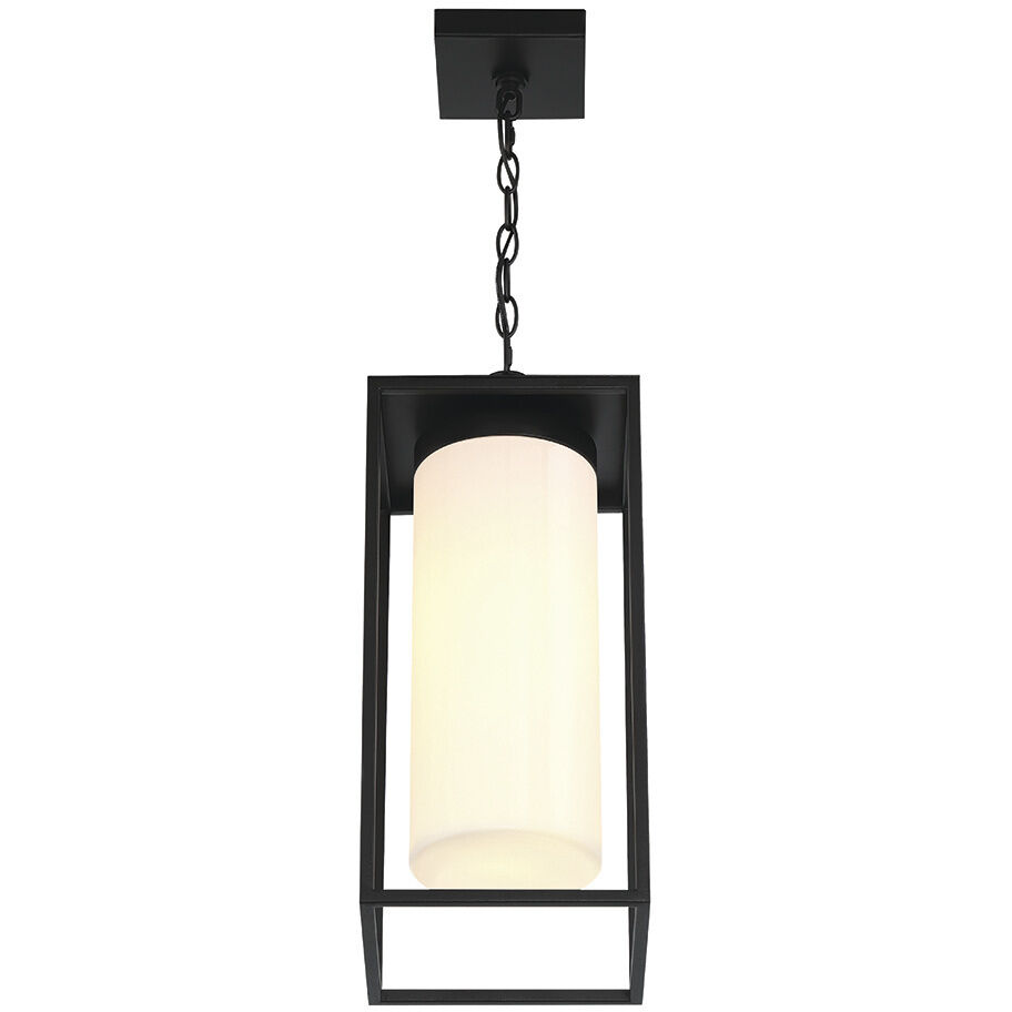 Ren 1 Light 8 inch Black Outdoor Pendant
