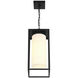 Ren 1 Light 8 inch Black Outdoor Pendant