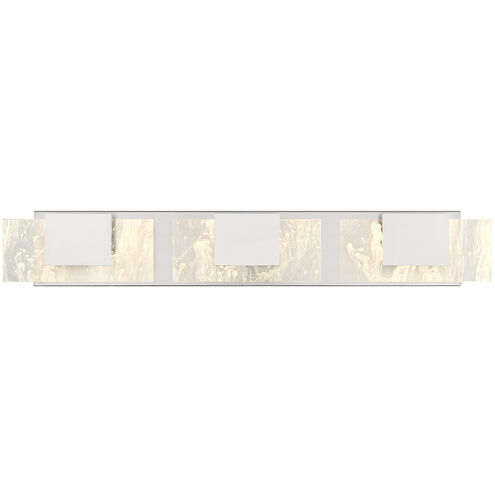 Kasha LED 27.75 inch Chrome Vanity Light Wall Light