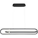 Demark Linear Chandelier Ceiling Light in Black