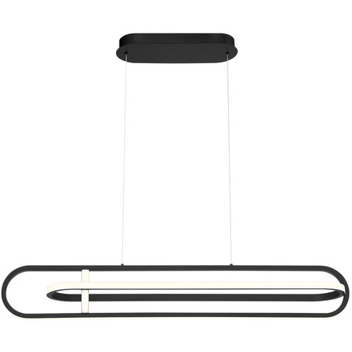 Demark Linear Chandelier Ceiling Light in Black