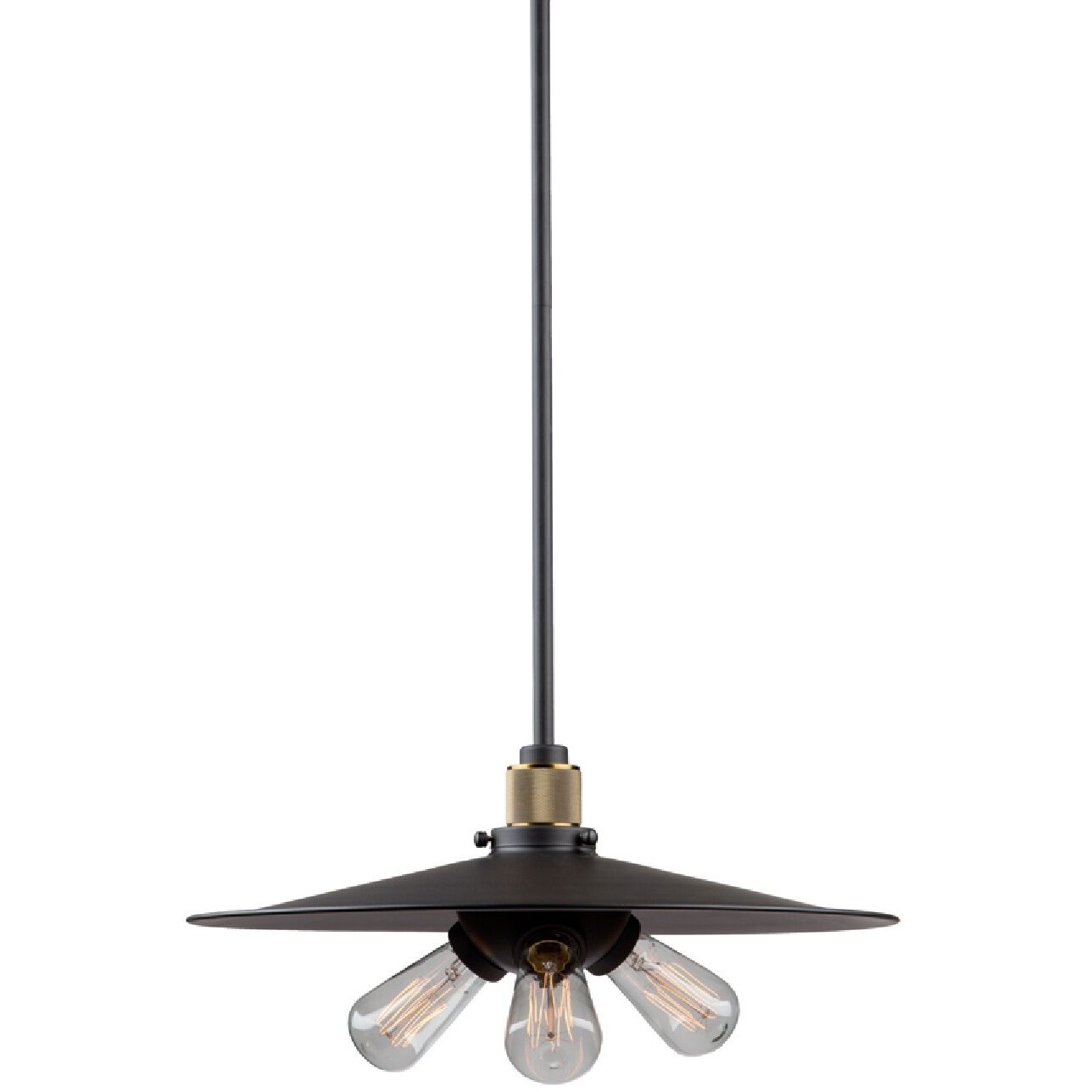 Jersey LED 18.5 inch Vintage Brass Pendant Ceiling Light