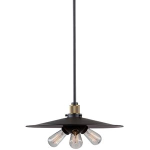 Jersey LED 18.5 inch Vintage Brass Pendant Ceiling Light