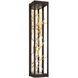 Aerie LED 30 inch Gold and Black Outdoor Wall Sconce