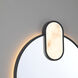 Mrissa 39 X 21 inch Matte Black LED Mirror