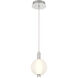 Palmas 1 Light 6 inch Polished Nickel Mini Pendant Ceiling Light